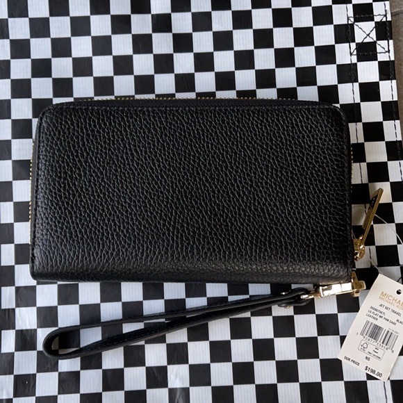 Michael Kors Jet Set Travel Lg Flat Multifunctional Phone Case-Wristlet-Wallet - Picture 2 of 16